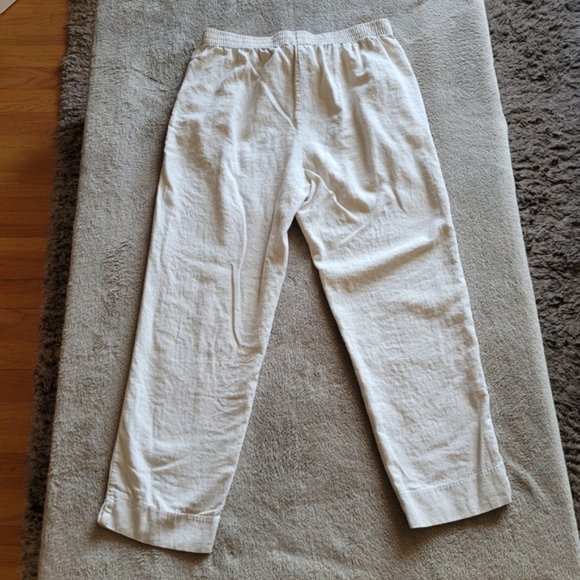 My Style high rise tie front linen blend pants size medium - Picture 3 of 10